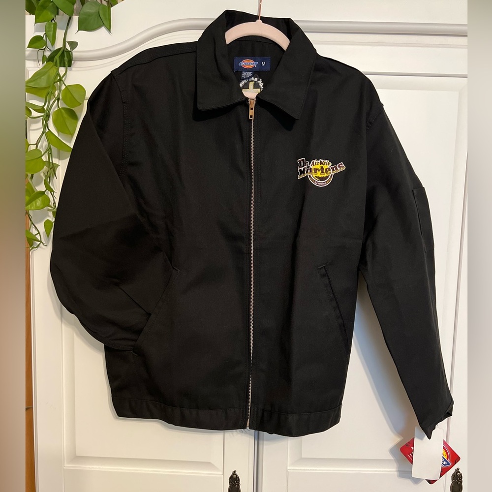 Dickies partnered with doc martens black zip jacket